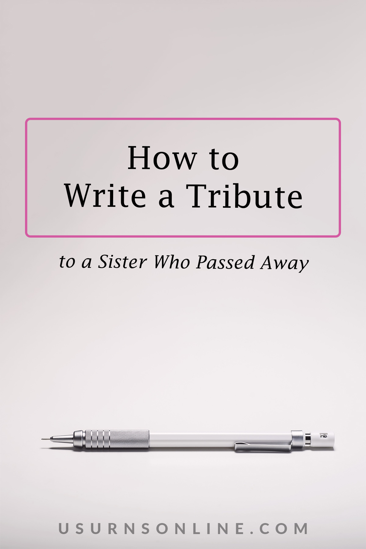 tribute to a sister who died - feature image