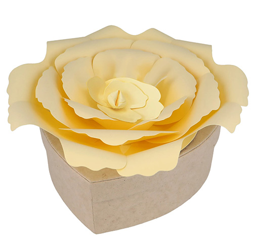 Yellow Rose Water Burial Urn