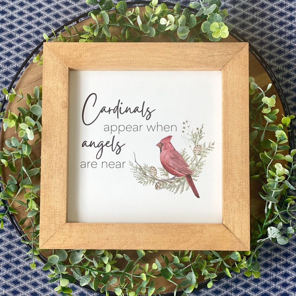 Cardinal Meaning Gifts - Watercolor print