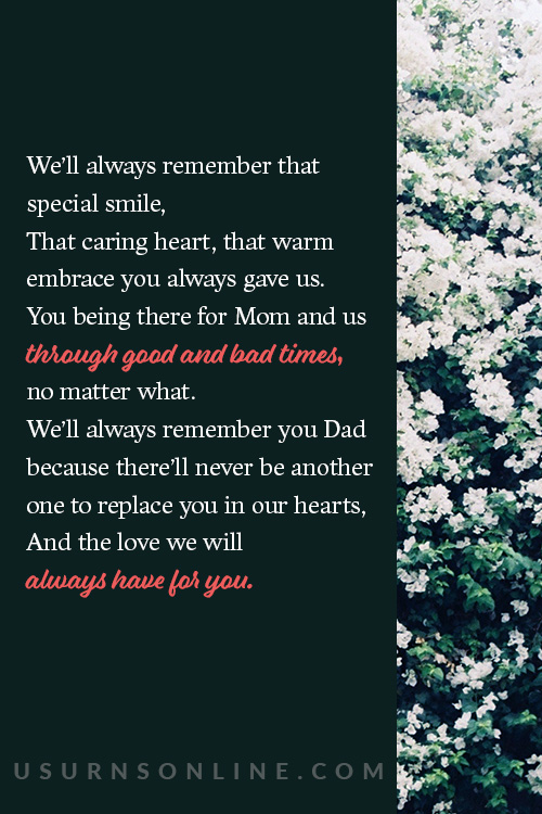 funeral poems for dad - Dad by Anonymous