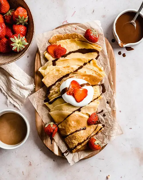 Almond Milk Crepes (Dairy Free)