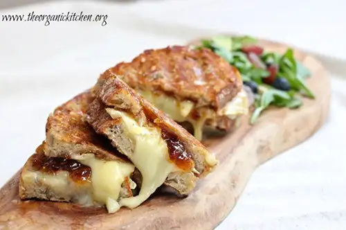 Brie & Fig Grilled Cheese Sandwiches - best comfort foods for grief