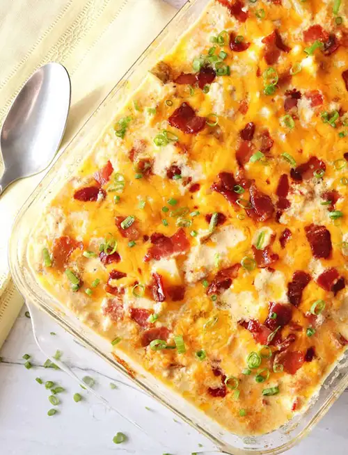 Chicken Bacon Ranch Potato Bake