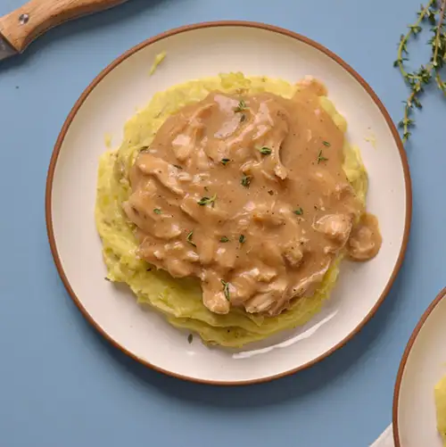 Mashed Potatoes, Chicken, & Gravy