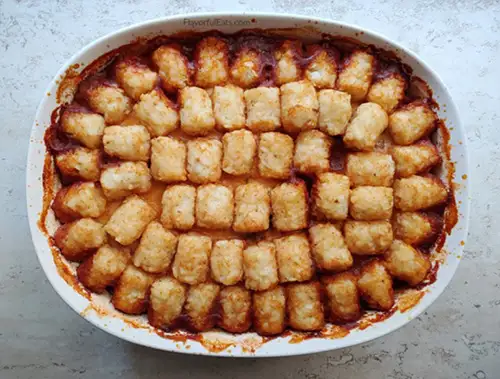 Tater Tot Chili Casserole - best comfort foods for grief