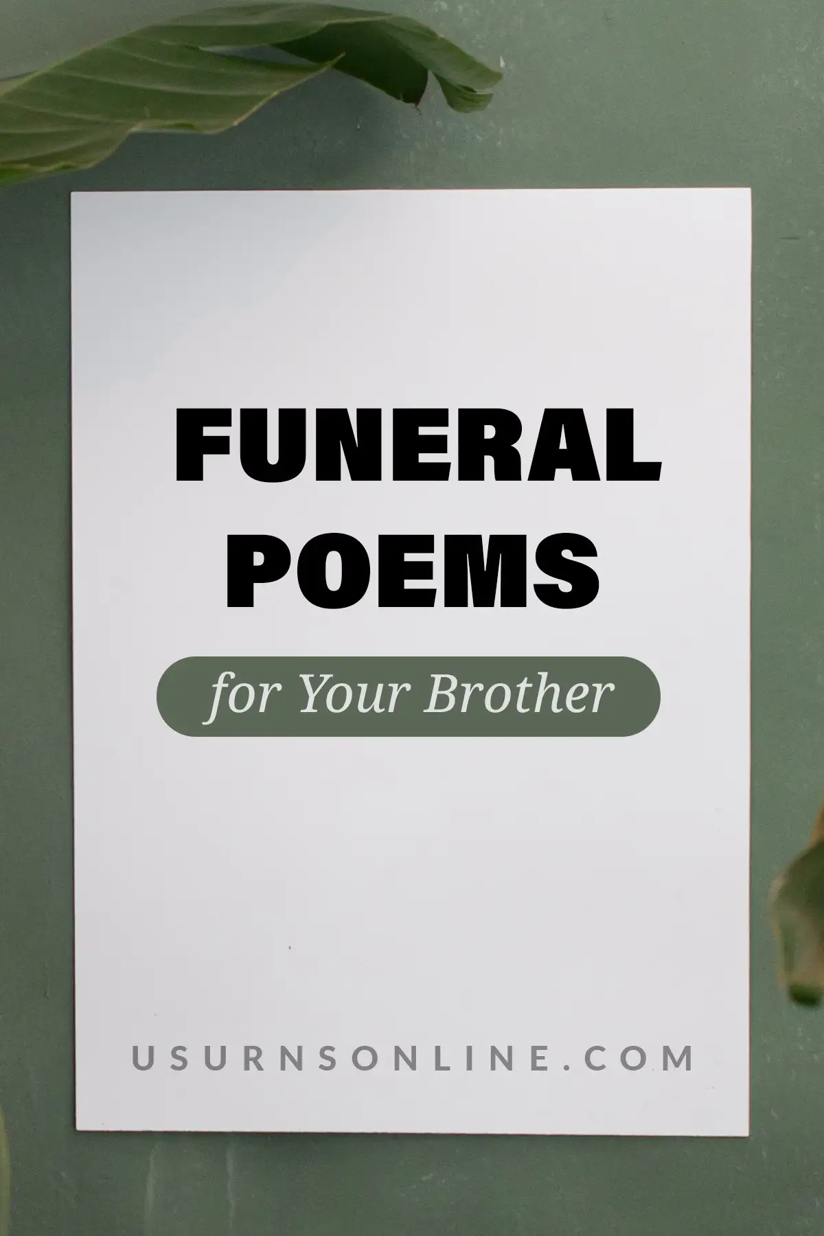 funeral poems for brother - feature image