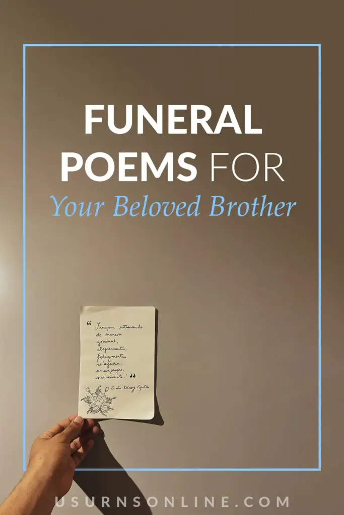 funeral poems for brother - pin it image
