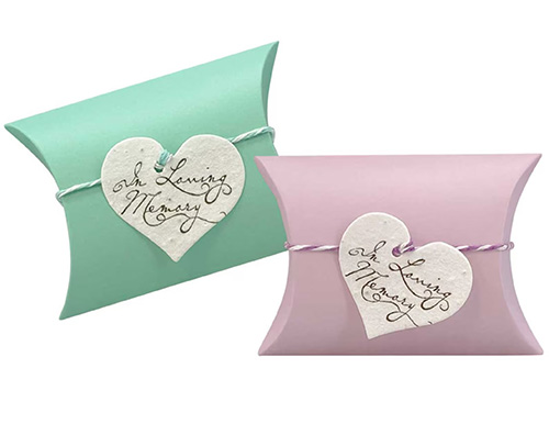 In Loving Memory Pillow Urns - biodegradable cremation urns