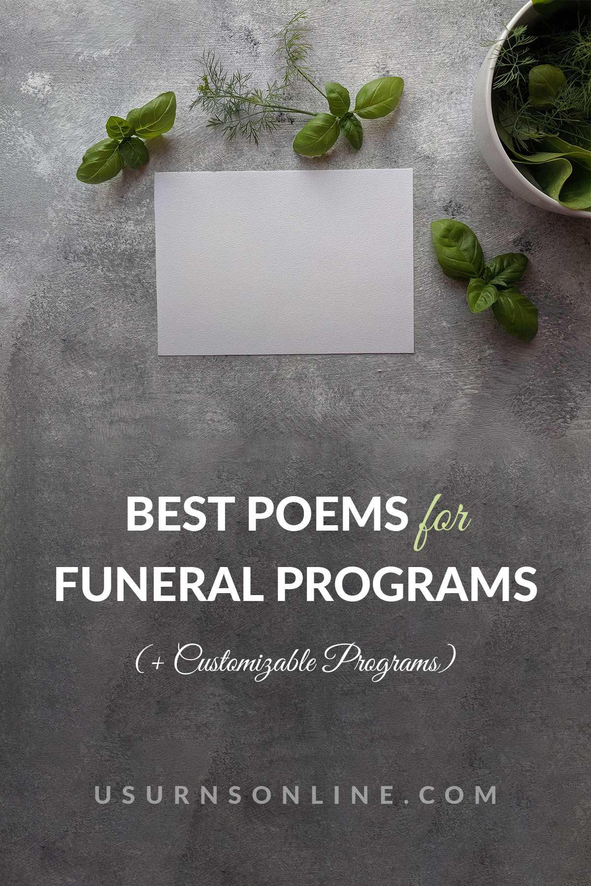 poems for funeral programs - feature image