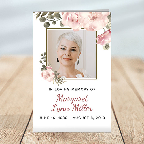 Serenity Funeral Program Template - poems for funeral programs