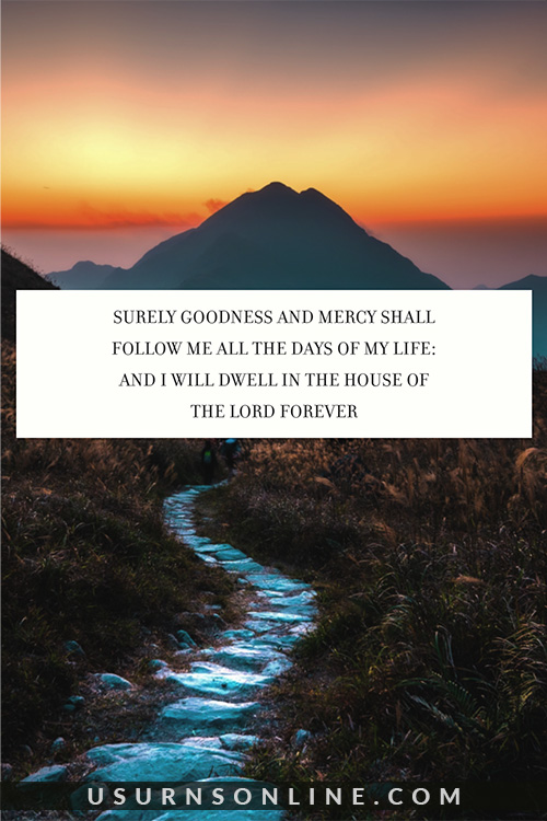 Psalm 23 - prayer for funeral card