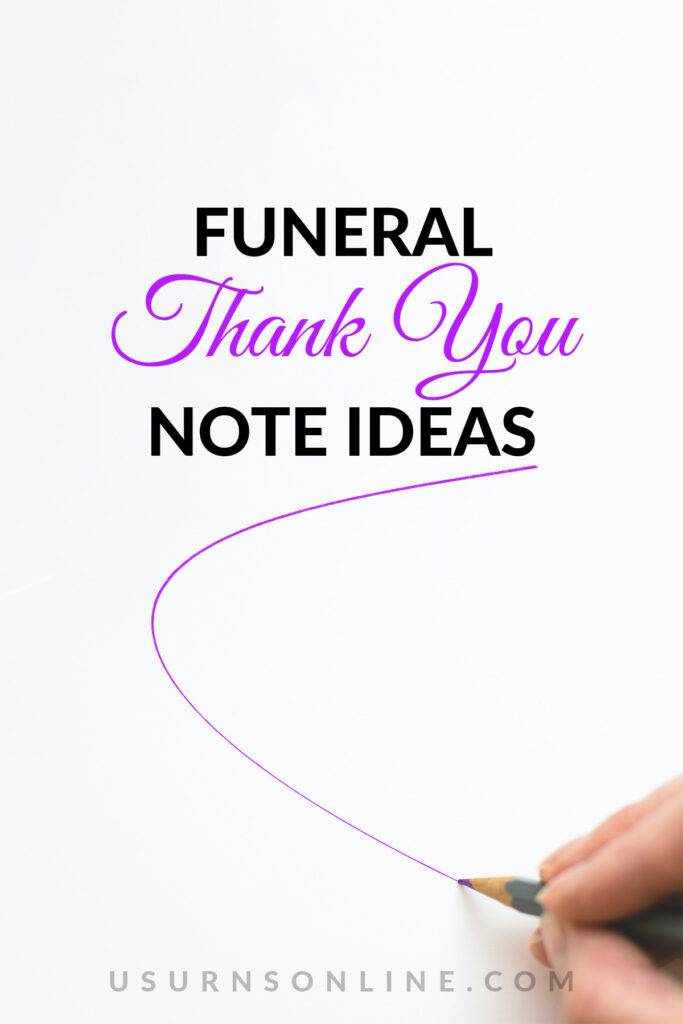 sample thank you notes after funeral - pin it image