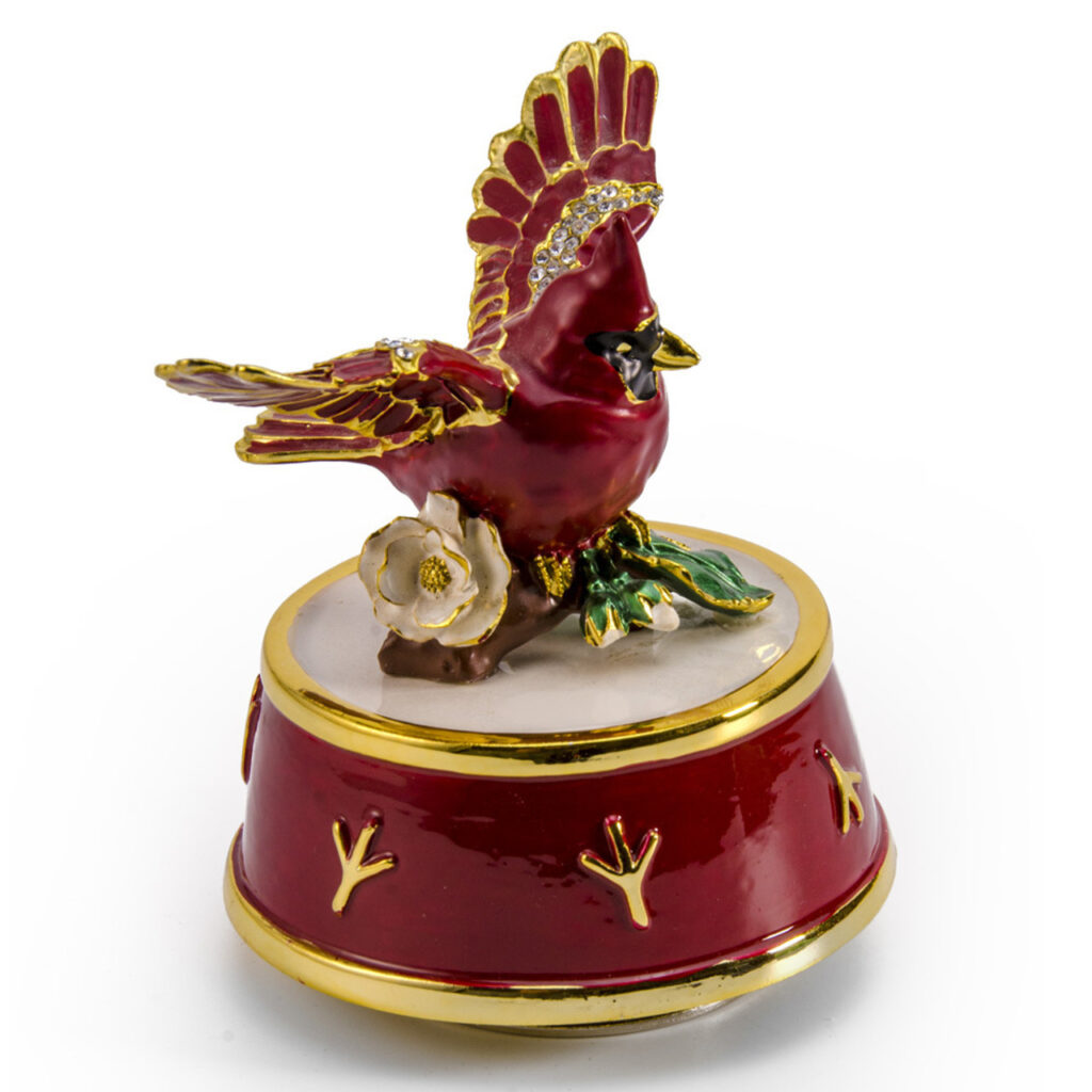 best sympathy gifts - cardinal music box