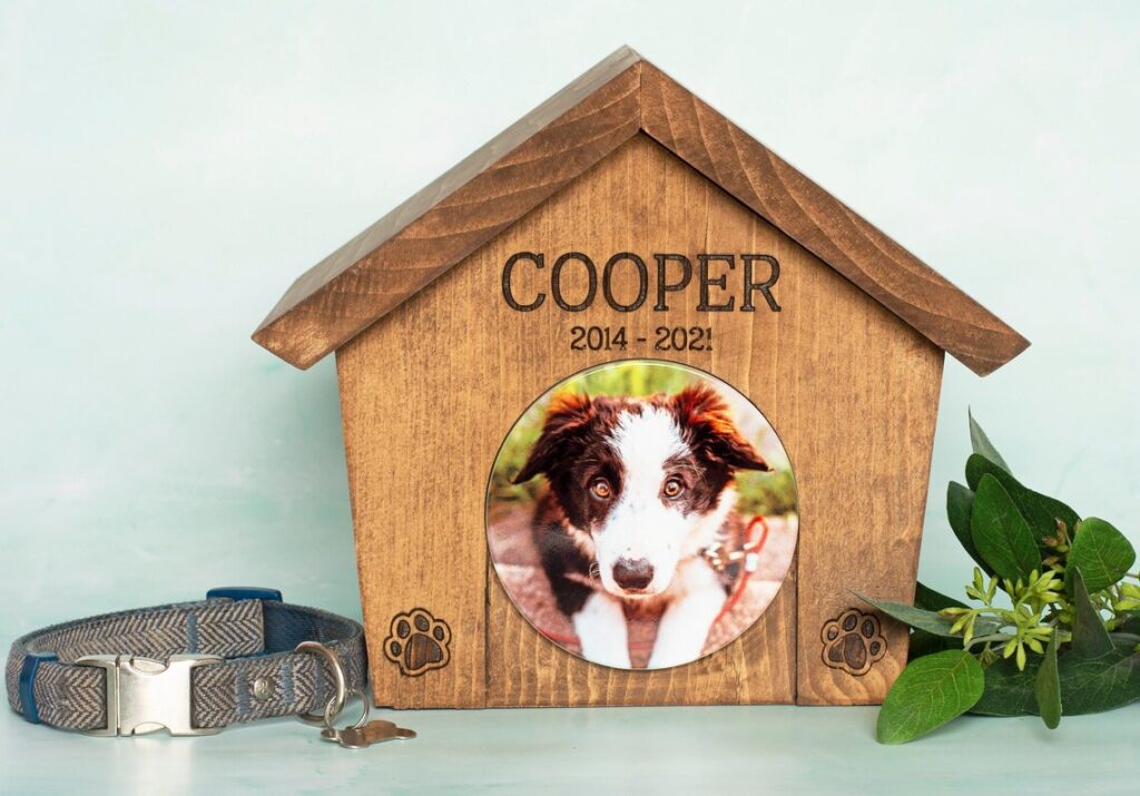 pet memorial quotes - doghouse urn
