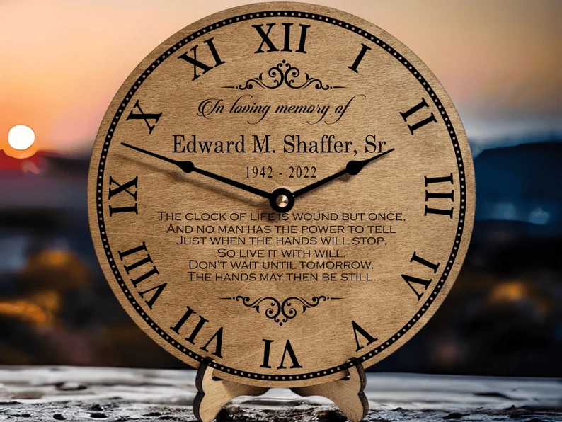 Best Sympathy Gifts - Memorial Clock