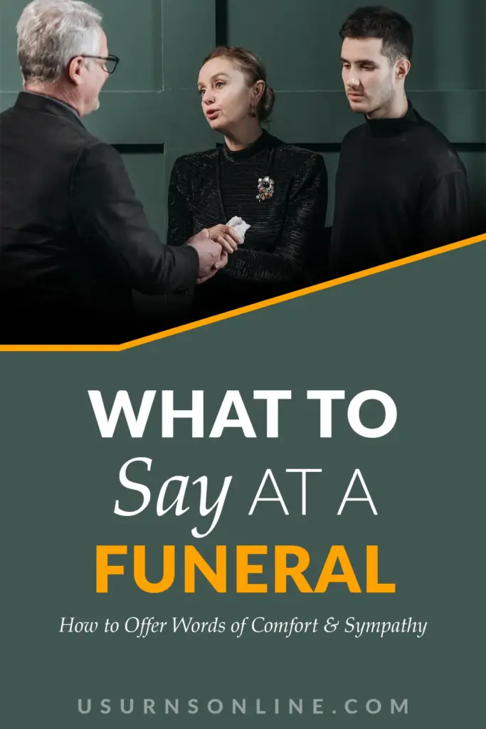 what to say at a funeral