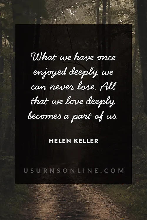 grief poem by Helen Keller