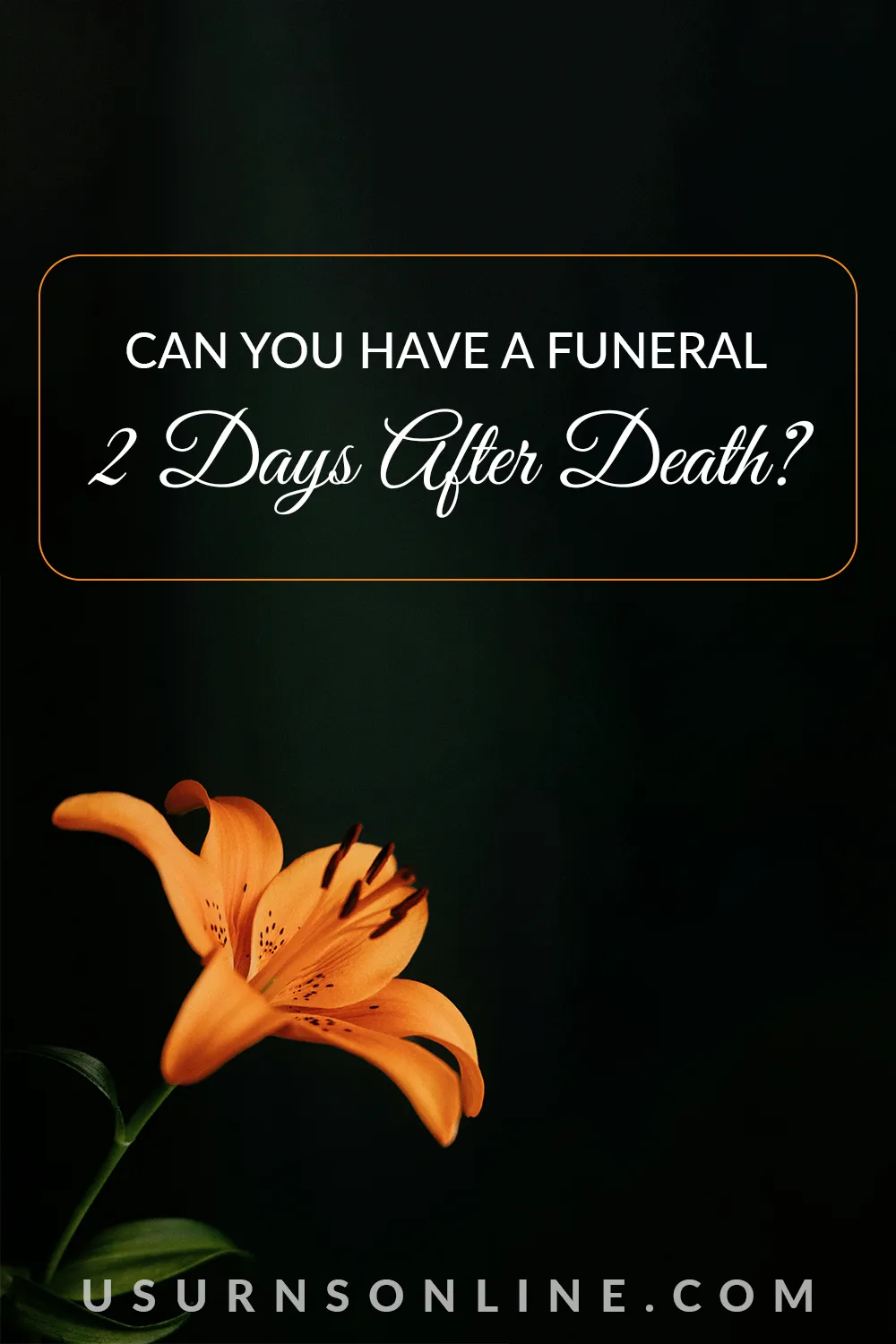 can you have a funeral 2 days after death - feature image