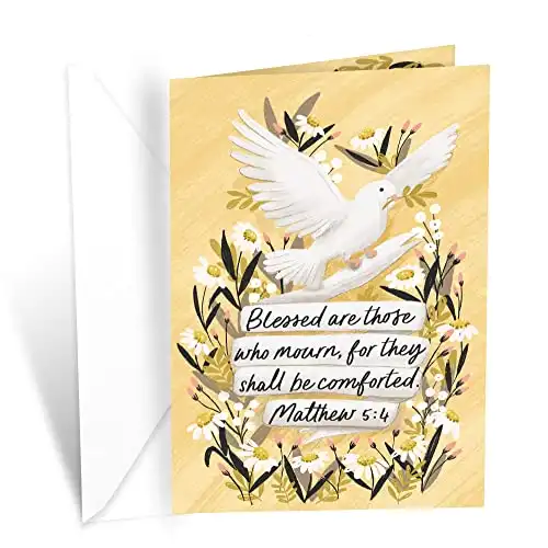 Religious Sympathy Card with Scripture