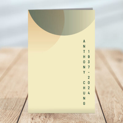 Modern Geometric Funeral Program