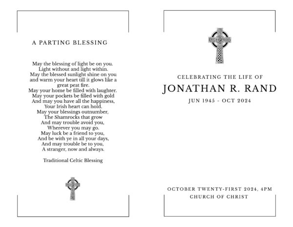 Celtic-cross-traditional-funeral-program