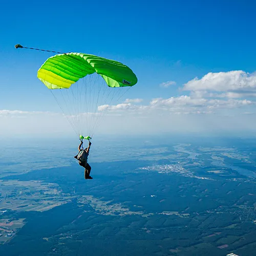 Scattering While Skydiving or Parasailing