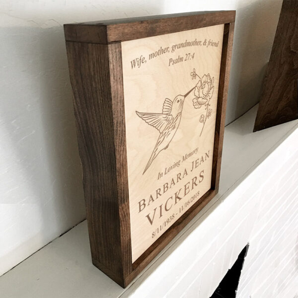 Custom Memorial Plaque Urn - Image 2