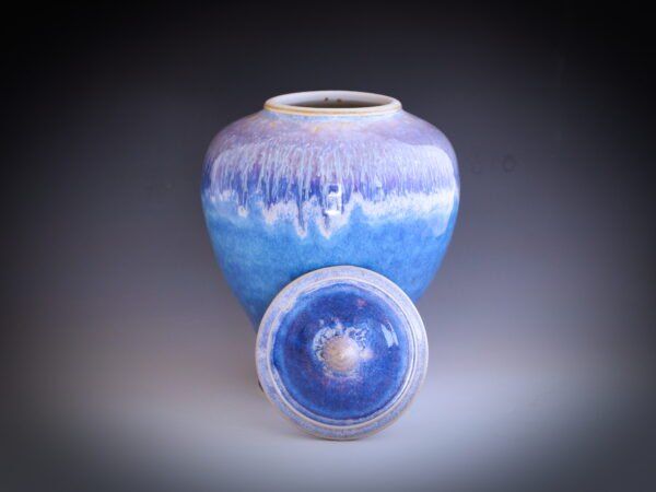 Adult Ceramic Memorial Urn "True Blue" - Image 2