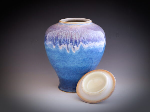 Adult Ceramic Memorial Urn "True Blue" - Image 3