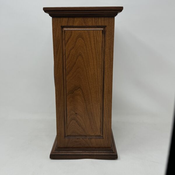 US Marine Corps Military Urn in Carved Cherry Wood - Image 5