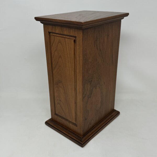 US Marine Corps Military Urn in Carved Cherry Wood - Image 6