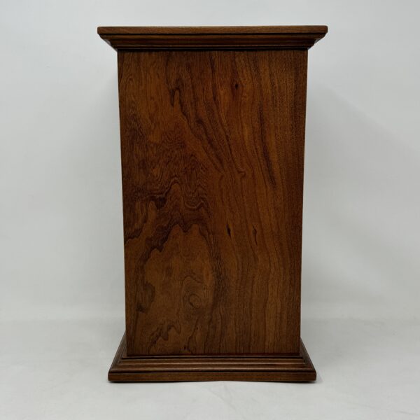 US Marine Corps Military Urn in Carved Cherry Wood - Image 7