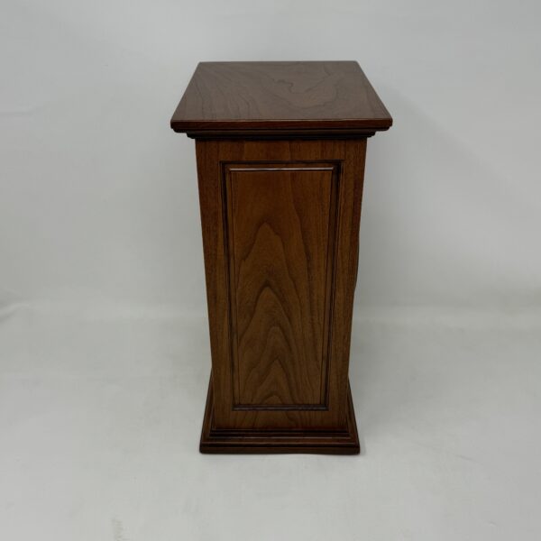 US Navy Military Urn in Carved Cherry Wood - Image 9