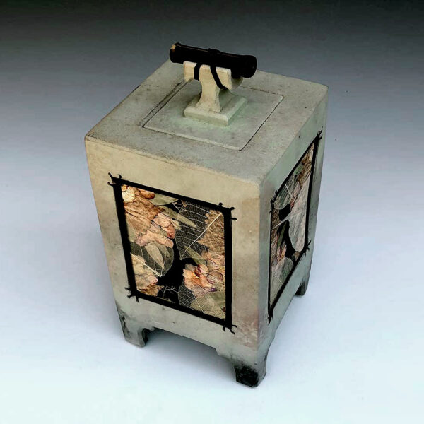 Floral Wish Box Stoneware Cremation Urn - Image 2
