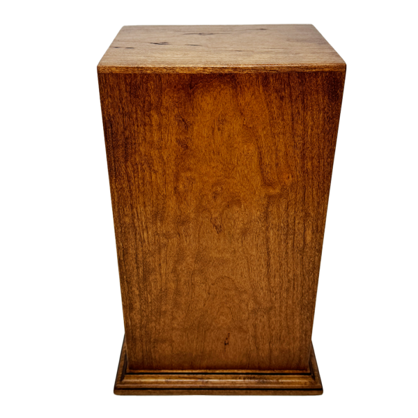 Praying Hands Carved Cremation Urn in Cherry Hardwood - Image 8