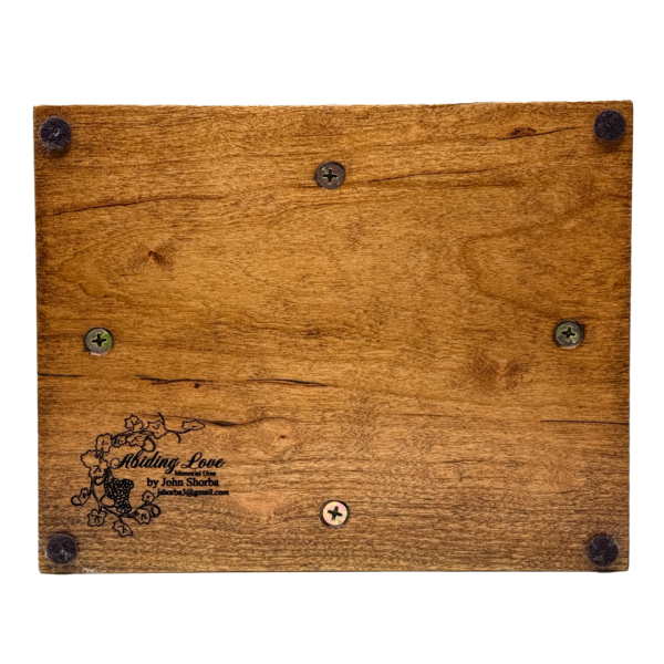 Praying Hands Carved Cremation Urn in Cherry Hardwood - Image 9