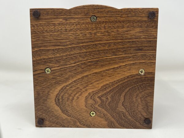 Jesus Ascension Cross Carved Mahogany Cremation Urn - Image 7