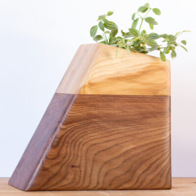 Large Planturn Cremation Urn in Elm & Hickory